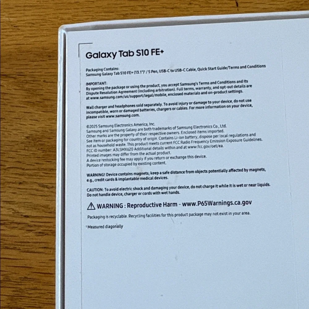 Samsung Galaxy Tab S10 FE+ in Gray with White Stylus